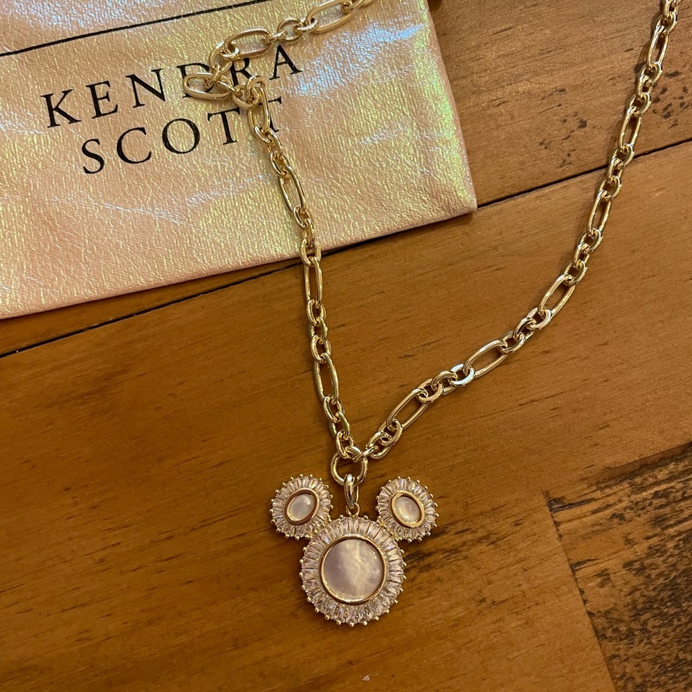 Kendra Scott Gold Necklace with Cream Accents
